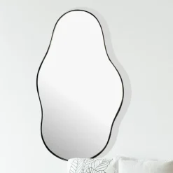 Design Wandspiegel FineBuy in organischer Form 40x80 cm Spiegel Flur Garderobe
