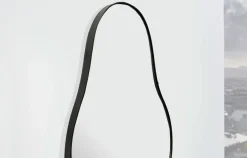 Design Wandspiegel FineBuy in organischer Form 40x80 cm Spiegel Flur Garderobe