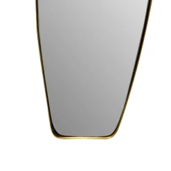 Design Wandspiegel organische Form 90 cm moderner Spiegel asymmetrisch gold