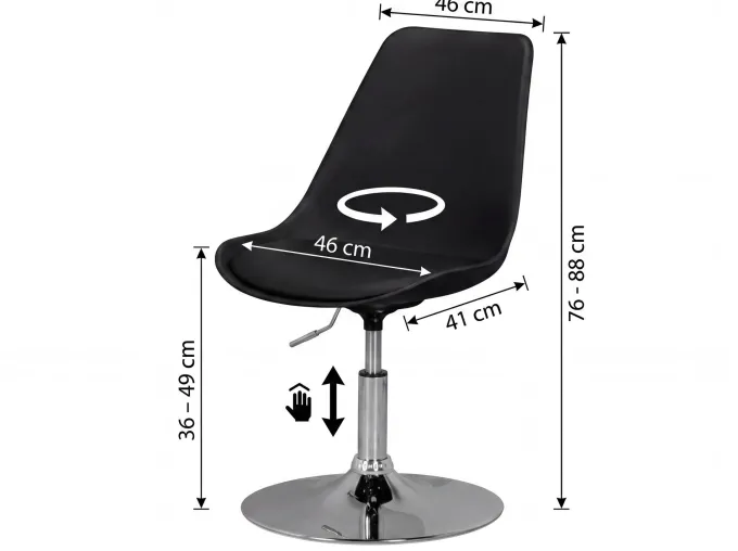 Drehsessel Höhenverstellbar Design Drehstuhl Esszimmerstuhl Drehbar Sessel