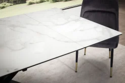 Esstisch FineBuy Esszimmertisch 180 - 260 cm Keramiktisch Ausziehbar Keramik