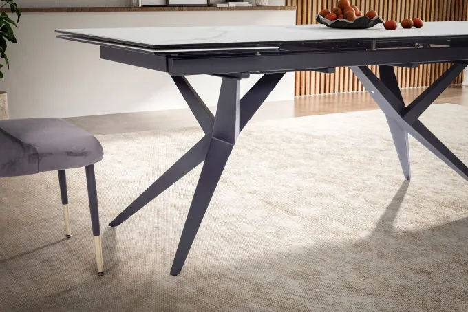 Esstisch FineBuy Esszimmertisch 180 - 260 cm Keramiktisch Ausziehbar Keramik