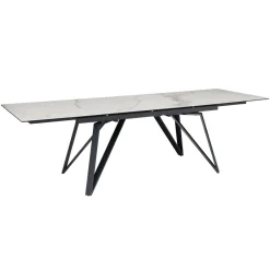 Esstisch FineBuy Esszimmertisch 180 - 260 cm Ausziehbar Keramik Keramiktisch