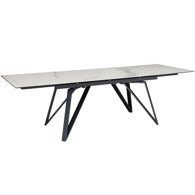 Esstisch FineBuy Esszimmertisch 180 - 260 cm Ausziehbar Keramik Keramiktisch