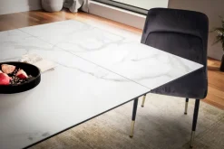Esstisch FineBuy Esszimmertisch 180 - 260 cm Ausziehbar Keramik Keramiktisch