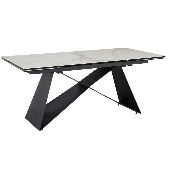 Esstisch FineBuy Esszimmertisch 180 - 260 cm Ausziehbar Keramik Keramiktisch