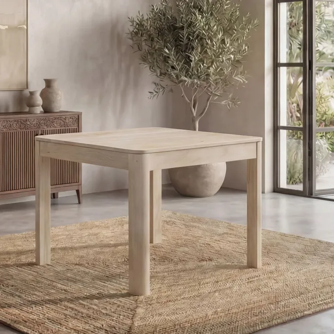 Esstisch Massivholz 80cm Esszimmertisch Bistrotisch Küchentisch 4 Personen Tisch