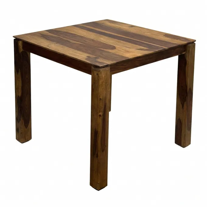 Esstisch Massivholz 80cm Esszimmertisch Sheesham Küchentisch 4 Personen Tisch