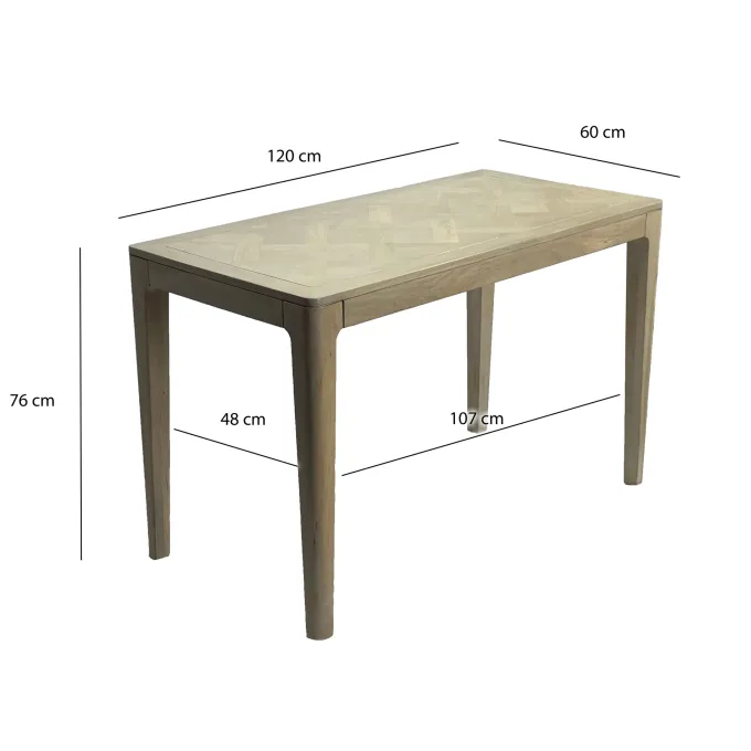 Esstisch Massivholz Rechteckig 120cm Esszimmertisch Küchentisch Tisch 6 Personen