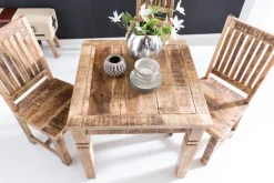 Esstisch quadratisch 80cm Massivholz Esszimmertisch rustikal Küchentisch massiv