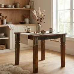Esstisch quadratisch 80cm Massivholz Shabby Tisch Esszimmertisch Küchentisch