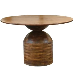 Esstisch Rund 120cm Massivholz Esszimmertisch Küchentisch 4 Personen Handmade