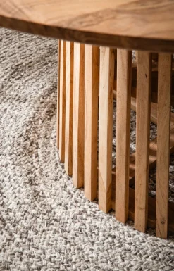 Esstisch rund Ø 120 Massivholz Natur Esszimmertisch Design Küchentisch massiv