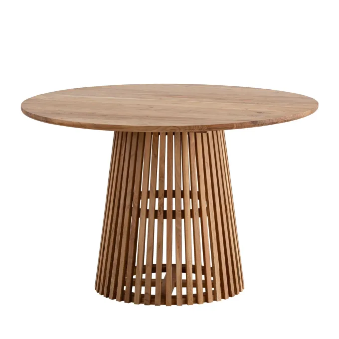Esstisch rund Ø 120 Massivholz Natur Esszimmertisch Design Küchentisch massiv