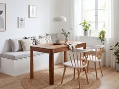 Esstisch Sheesham Massivholz 120cm Rechteckiger Esszimmertisch Küchentisch