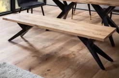 Esszimmerbank FineBuy Sitzbank Akazie Massivholz 175 cm Essbank Loft Klein