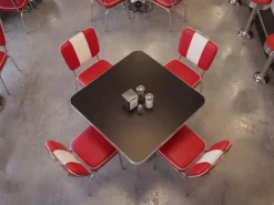 Esszimmerstuhl American Diner Stuhl 50er Jahre Retro Möbel Stuhl Bistro Essstuhl