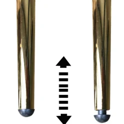 Esszimmerstuhl FineBuy Küchenstuhl 2er Set Samt Goldene Beine Schalenstuhl Stuhl