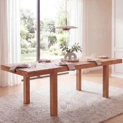 Esszimmertisch Erweiterbar 120 - 200cm Holz Massiv Esstisch Küchentisch Handmade