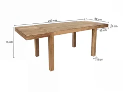 Esszimmertisch Erweiterbar 120 - 200cm Holz Massiv Esstisch Küchentisch Handmade