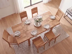 Esszimmertisch Erweiterbar 120 - 200cm Holz Massiv Esstisch Küchentisch Handmade