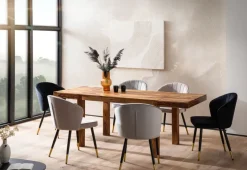 Esszimmertisch Erweiterbar FineBuy Esstisch 120 - 200 cm Holz Massiv Küchentisch