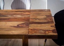 Esszimmertisch Erweiterbar FineBuy Esstisch 120 - 200 cm Holz Massiv Küchentisch