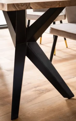 Esszimmertisch FineBuy Küchentisch Akazie Holz Massiv Esstisch Loft Groß Modern