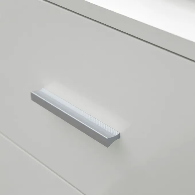 FineBuy Badschrank Midischrank Weiß Badezimmerschrank Matt Kommode