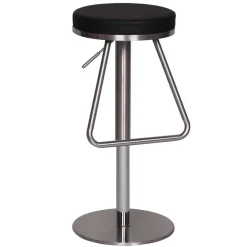 FineBuy Barhocker Edelstahl Design Barstuhl Tresenstuhl Modern Bistrohocker
