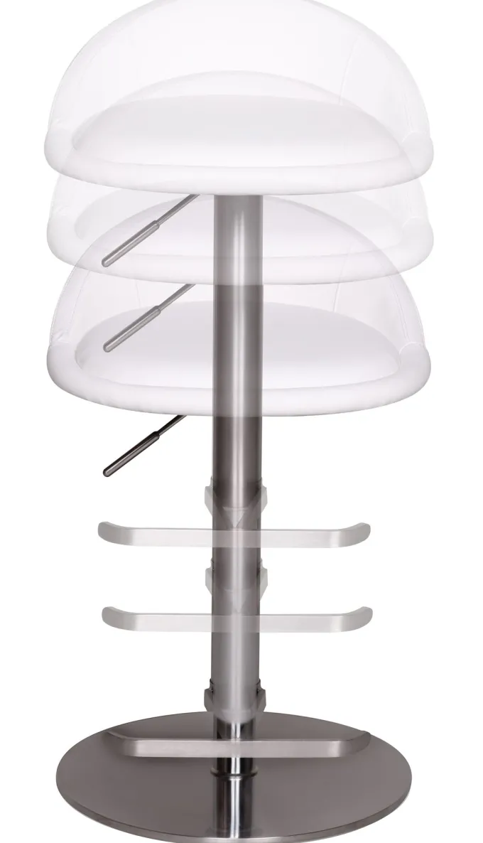 FineBuy Barhocker Edelstahl Barstuhl Tresenstuhl Design Bistrohocker Modern