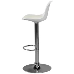 FineBuy Barhocker mit Lehne Sitzhocker Höhenverstellbar Barstuhl Hocker Modern