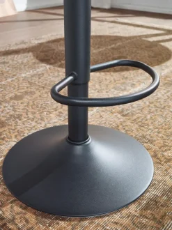 FineBuy Barhocker Schwarz Hocker Metall Bistrohocker 100 kg Rund Tresenhocker