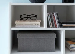 FineBuy Bücherregal SV51829 Holzregal Standregal Holz Regal Flurregal modern