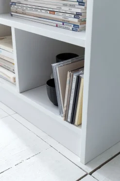 FineBuy Bücherregal SV51829 Holzregal Standregal Holz Regal Flurregal modern