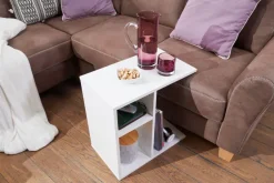 FineBuy Beistelltisch Holz Anstelltisch Couchtisch Klein Sofatisch 50 cm