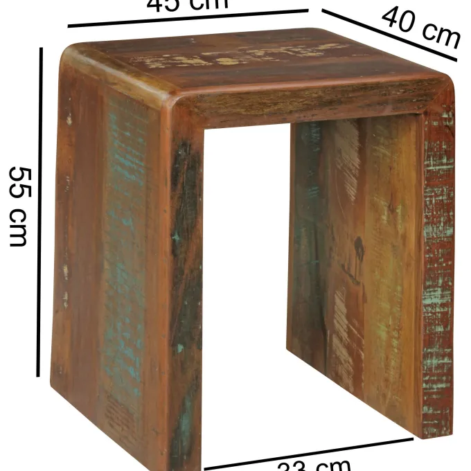 FineBuy Beistelltisch KALKUTTA 45 x 40 x 55 cm Couchtisch Nachttisch Wohnzimmer