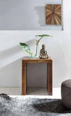 FineBuy Beistelltisch KALKUTTA 45 x 40 x 55 cm Couchtisch Nachttisch Wohnzimmer