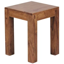 FineBuy Beistelltisch Massivholz 35x35cm Wohnzimmertisch Landhausstil Couchtisch