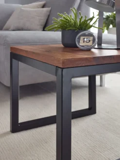 FineBuy Beistelltisch 45x40x45 cm Massivholz Wohnzimmertisch Tisch Wohnzimmer