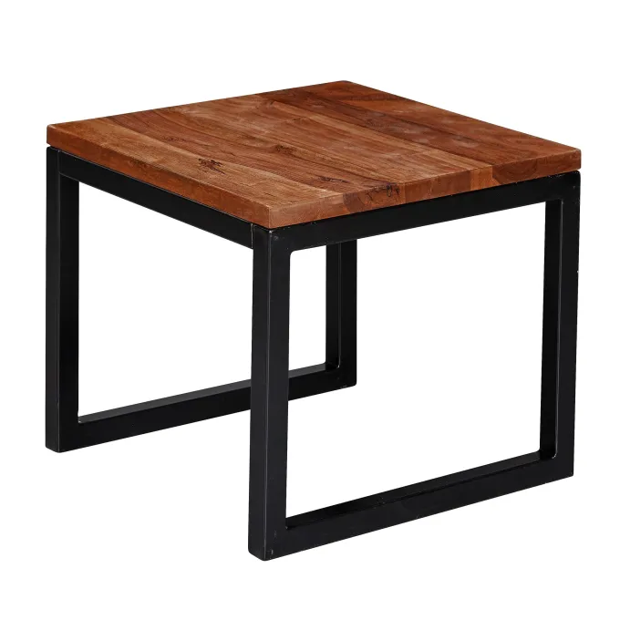 FineBuy Beistelltisch 45x40x45 cm Massivholz Wohnzimmertisch Tisch Wohnzimmer