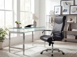 FineBuy Bürostuhl BIGBOSS Kunstleder Chefsessel ergonomisch Drehstuhl 150 kg XXL