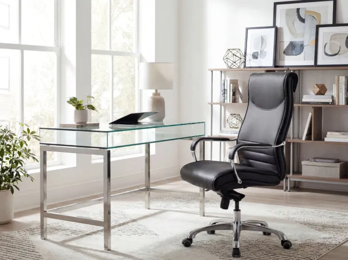 FineBuy Bürostuhl BIGBOSS Kunstleder Chefsessel ergonomisch Drehstuhl 150 kg XXL