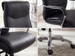 FineBuy Bürostuhl BIGBOSS Kunstleder Chefsessel ergonomisch Drehstuhl 150 kg XXL