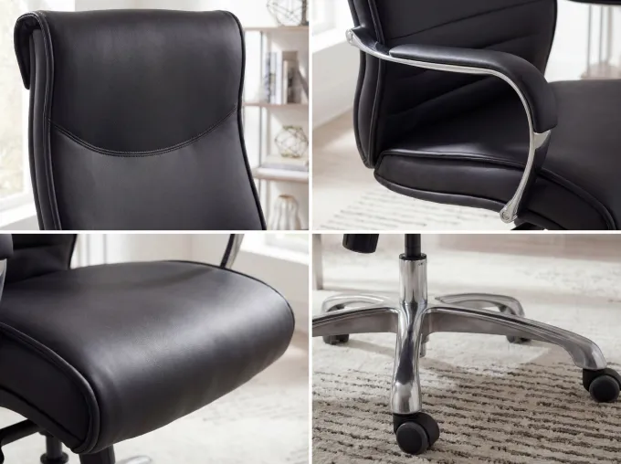 FineBuy Bürostuhl BIGBOSS Kunstleder Chefsessel ergonomisch Drehstuhl 150 kg XXL