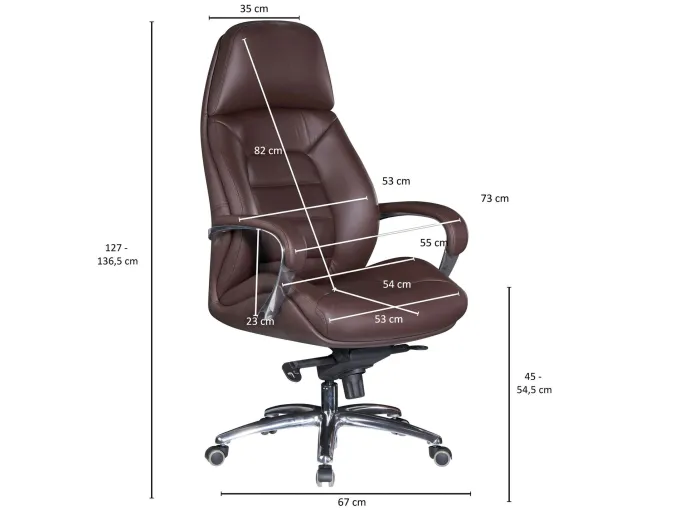 FineBuy Bürostuhl Chefsessel Echtleder Ergonomisch XXL Drehstuhl 120 kg Stuhl
