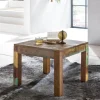 FineBuy Couchtisch KALKUTTA 60 x 47 x 60cm Beistelltisch Wohnzimmer Tisch Massiv