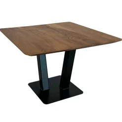 FineBuy Couchtisch quadratisch 60 cm Akazie Massivholz Moderner Wohnzimmertisch