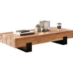 FineBuy Couchtisch Wohnzimmertisch Massivholz Sofatisch Massiv Wohnzimmer Tisch