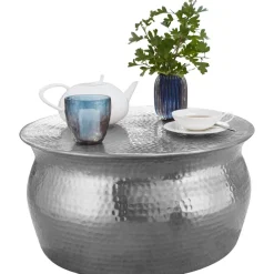 FineBuy Couchtisch Wohnzimmertisch Rund Sofatisch Hammerschlag Stubentisch